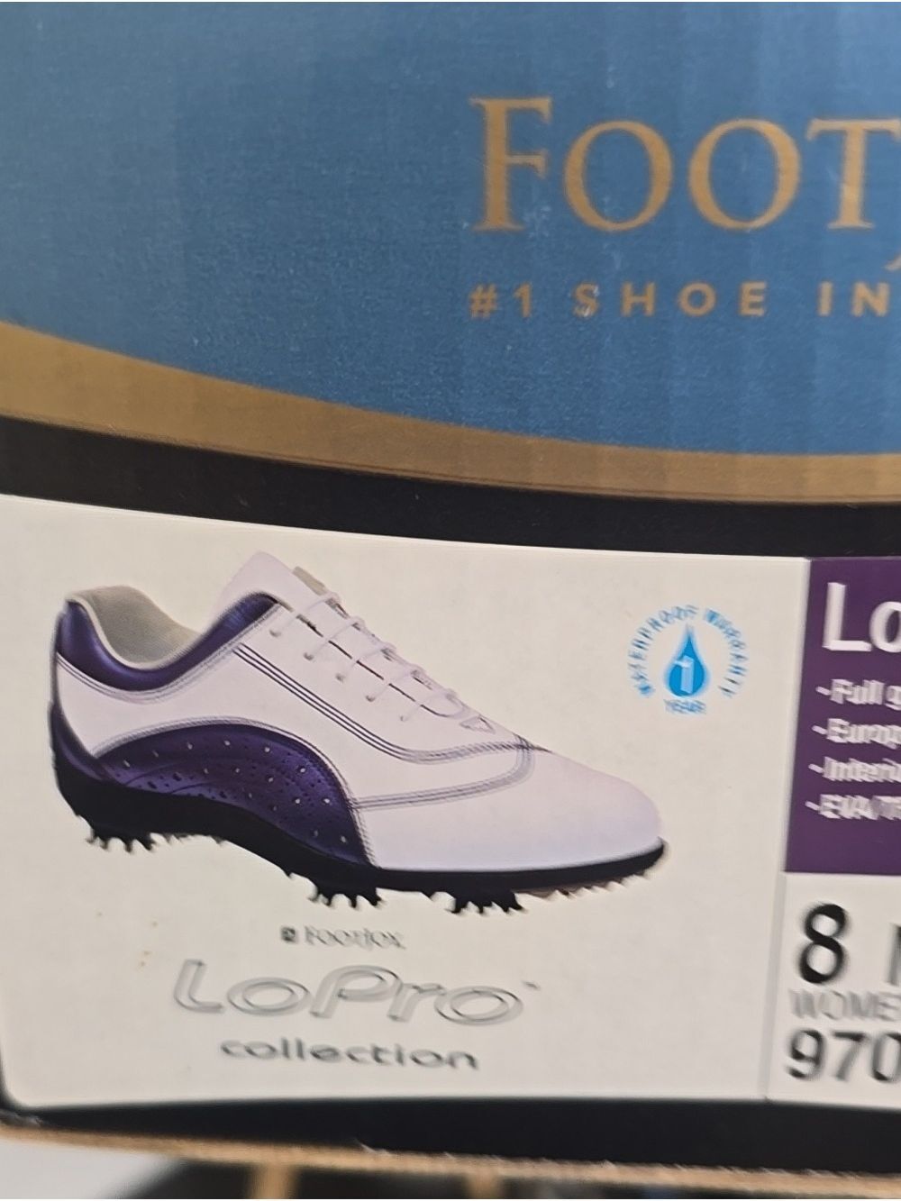FootJoy White & Purple Women's LoPro Golf Shoes Size 8 - Picture 4 of 10